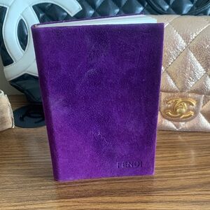 Fendi Rich Purple Velvet Journal rare 215